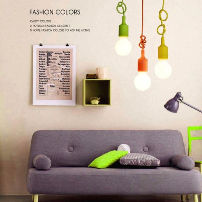 Silicone Pendant Led Light Socket Control Vintage Chandelier Supplies Decoration
