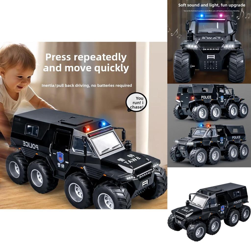 Police Car Model 132 Scale With Flashing Lights And Sound For Boys Play