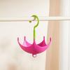 2Pcs 5 Claw Umbrella Rotation Coat Hanger Punch Free Bag Hooks Belt Organizer  Living Room