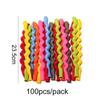 100pcs Balloon Long Strip Spiral Style Color Latex Gathering Party Birthday Wedding Decoration Balloon Design with Inflator
