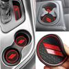 Auprite Anti Dust Mats For Dodge Challenger Accessories 2015 2016 2017 2018     , Fits Cup Holder Liners Mats Door Pocket Center Console Liners,