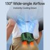 Mini Fan Portable Waist Fan 5 Speeds Wide Angle Airflow with USB Rechargeable Battery Brushless Motor Strong Cooling