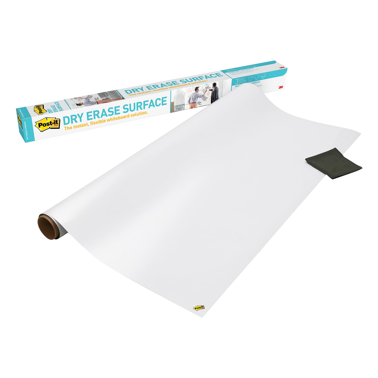 Feuille de film pour tableau blanc 3M, 1 pièce, autocollant d'index 1800 × 1200 mm, Post-it DEF6 × 4 blanc