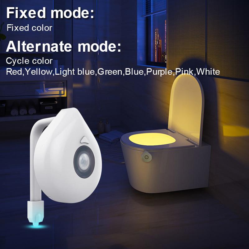 WC LED Toilettendeckel Sitz Klodeckel Nachtlicht Lampe PIR Motion Sensor 8 Farbe WC LED Toilettendeckel Sitz Klodeckel Nachtlicht Lampe PIR Motion Sensor 8 Farbe
