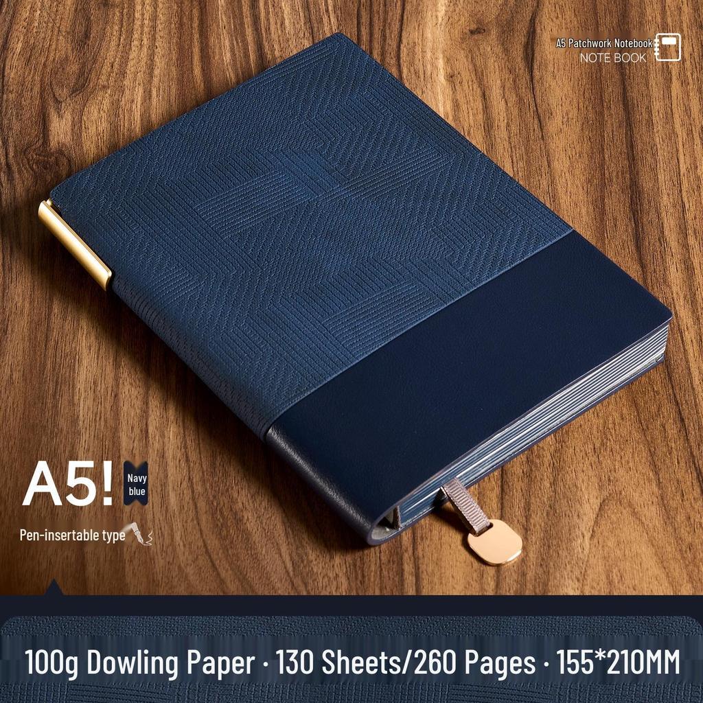 Custom A5 Leather Paperback Business Notebook with Logo Printing