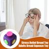 Stress Relief Clicker Cube Toy Portable Anti-Anxiety Relaxation Cube Home Office Silent Calming Cube Sensory Toy