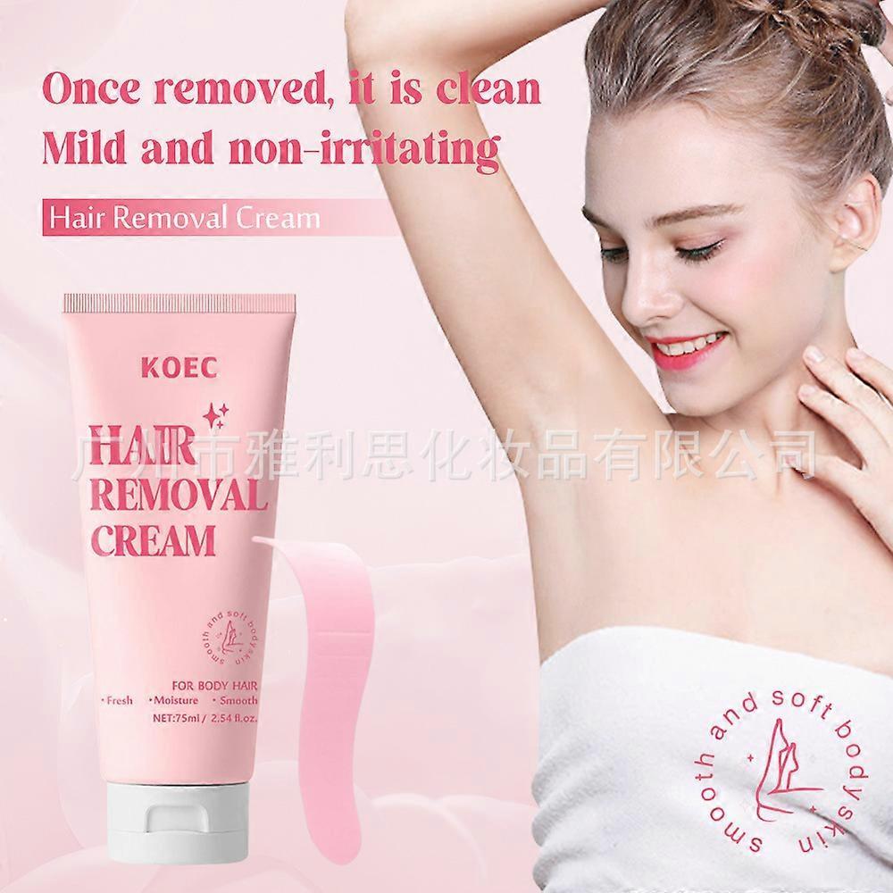 75ml Face & Body Hair Removal Cream Hypoallergenic Painless Hair Removal Depilatory Cream for Men Women
