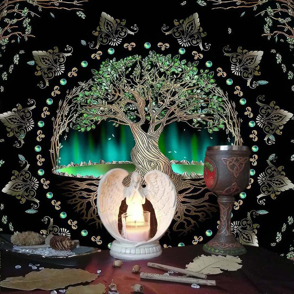 Tarot Obrus Drzewo Życia Astrologia Ołtarze Tkanina Wróżby Karty Obrus Gobeliny Dekoracje Czarostwo Dostawy