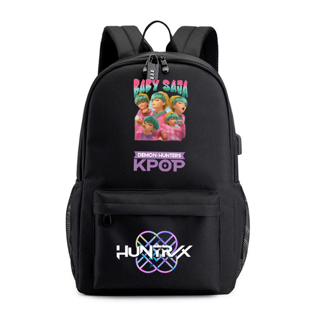 Anime Tecknad Kpop Tryckt Ryggsäck för Tonåring Student Flicka Pojke Bokväska Skolväska Kvinnor Stor Kapacitet Resväska Barn Gåva Rucksak