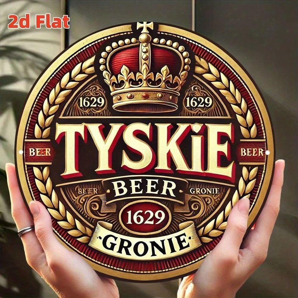 

Vintage Metal Poster Set 4 Beer Signs 20x20 cm Aluminum Retro Tin Sign for Bar Wall Decor