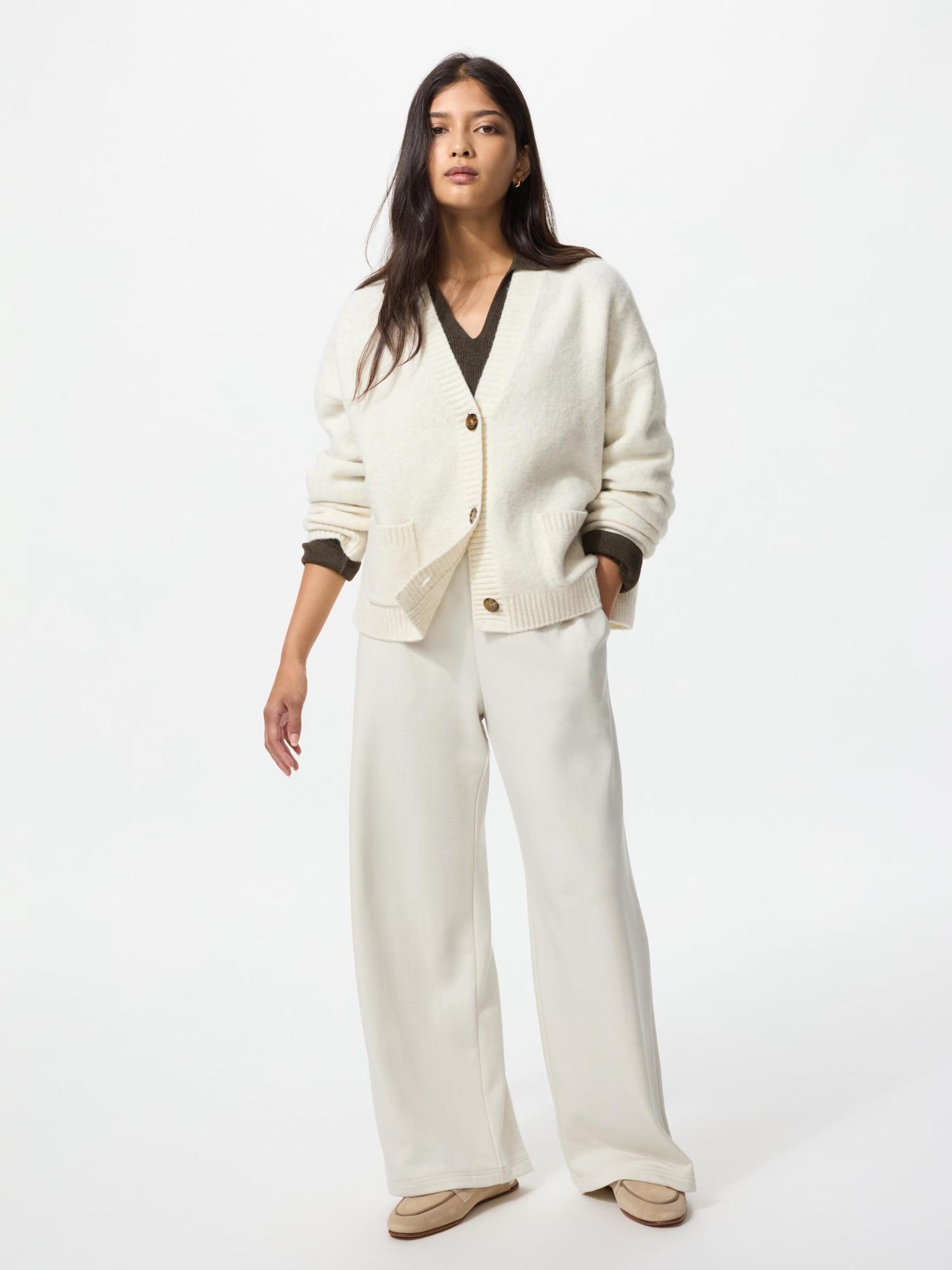 

Uniqlo Япония Теплые флисовые прямые брюки 30 NATURAL/XXL