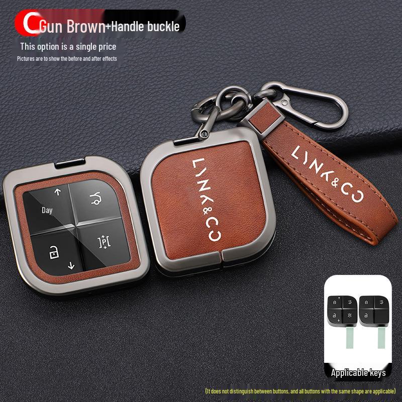 Lynk & Co 08 Schlüsselhülle 2023: Metall-Schnallen-Schutzhülle für 08EMP-Fernbedienung