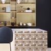 10Pcs Mosaic Wall Stickers Waterproof Decorative Tile Stickers Self Adhesive 10x10cm for Kitchen Backsplash Furniture Staircase