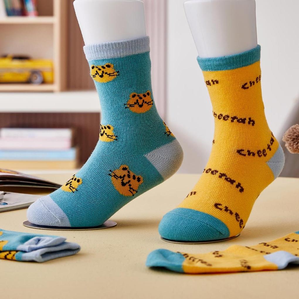 Leo Nápis Ponožky Sada 2 Zelené (Věk 4-7 let)_CZ8124014