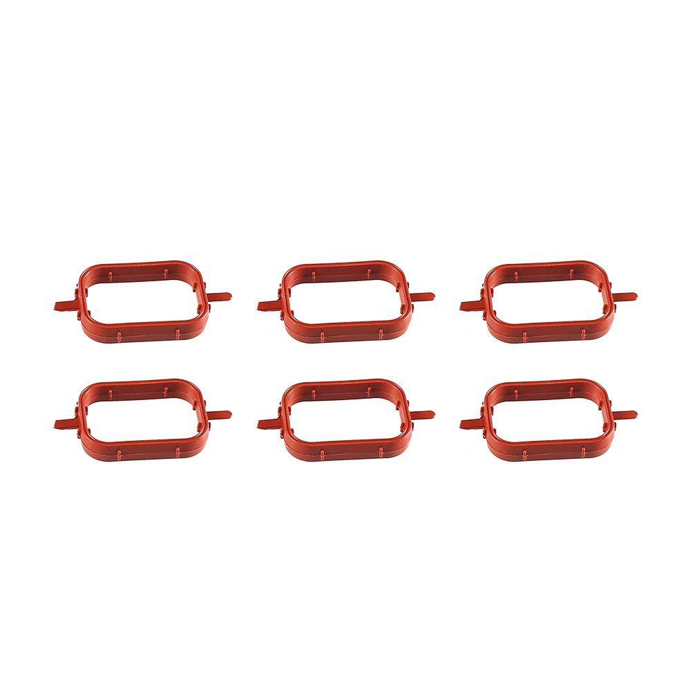 6PCS 22mm Swirl Flap Blanking Plates with Intake Manifold Gasket Seal For BMW M47 M57 E39 E87 E46 E90 E39 E60 X3 6 Cylinder