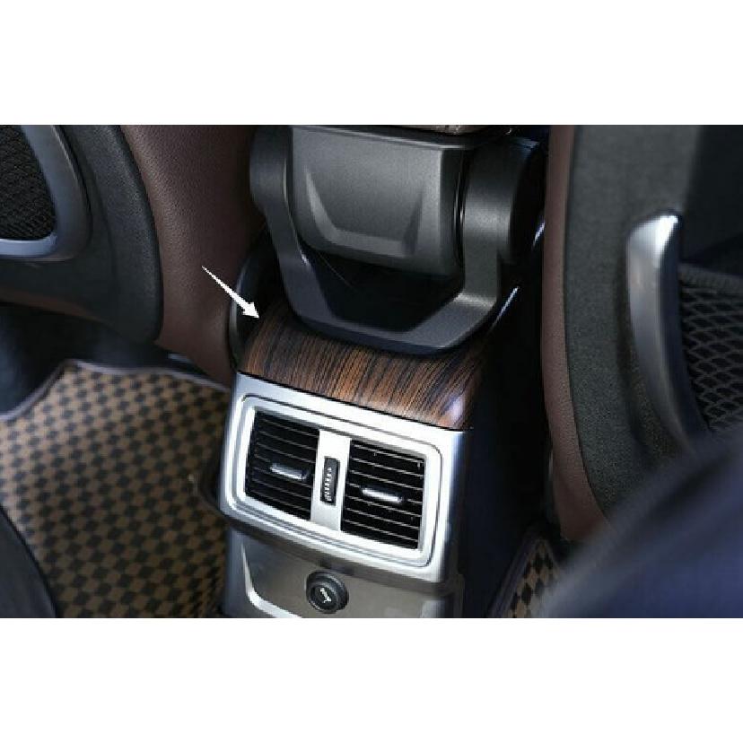 For BMW X1 F48 16- Car Middle Console Armrest Box Cover Trim Pine Wood Grain