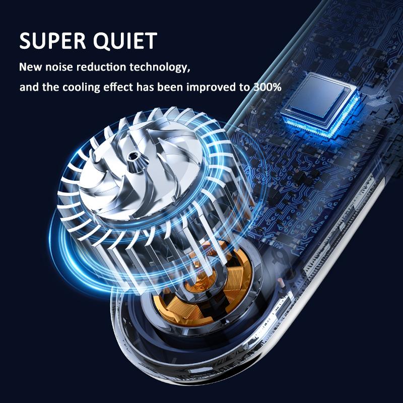 2024 New 5 Gears Wearable Neck Fan Portable Air Conditioner Bladeless Neck Fan Rechargeable Air Cooler With LED Display Screen