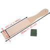2pcs Beech Wood Leather Strop Dual Sided Honing Stropping Sharpener  For Knife Sharpening