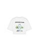 Moschino Jeans Crop Hiking Cotton Jersey T-Shirt