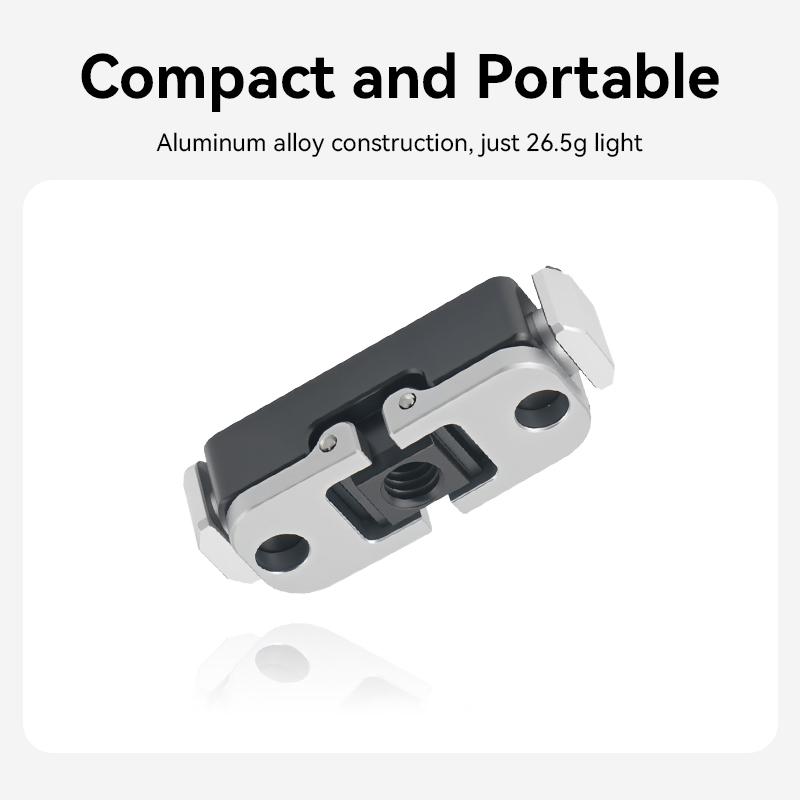 Sports Camera Magnetic Bracket Adapter Selfie Stick, Snap on Magnetic Quick Release Plate, 1/4 Thread Adapter for Sports Camera