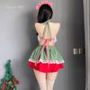 Sex lingerie christmas outfit sweet girl uniform cute maid outfit bed passion small chest suit seduction 5