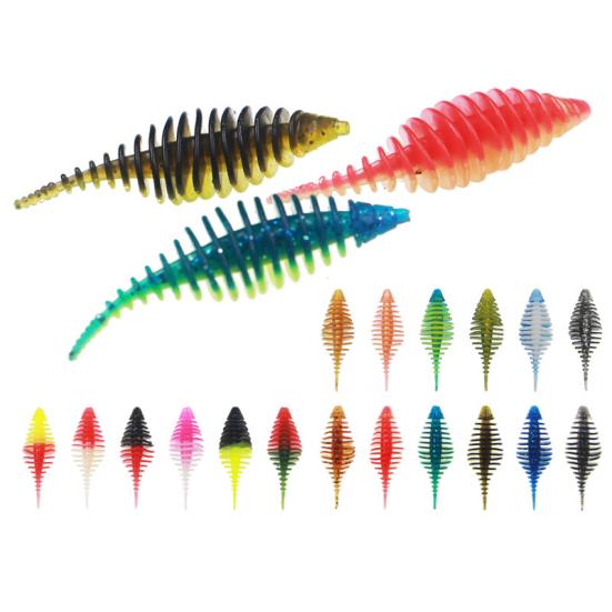 

Спортивные аксессуары MUQZI, 10 шт., экологически чистые искусственные приманки из ПВХ 5 см, бионические поддельные приманки, рыболовные снасти