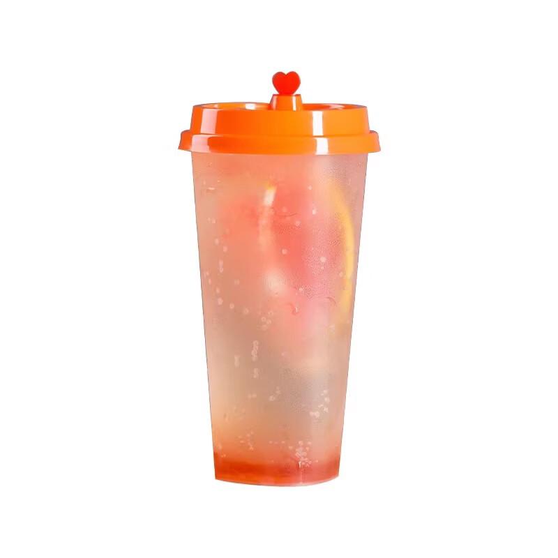Disposable Frosted PP Cups with Leak-Proof Lids