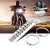   Motorcycle Hole Ht   Curve Exhaust Pipe Cover Black