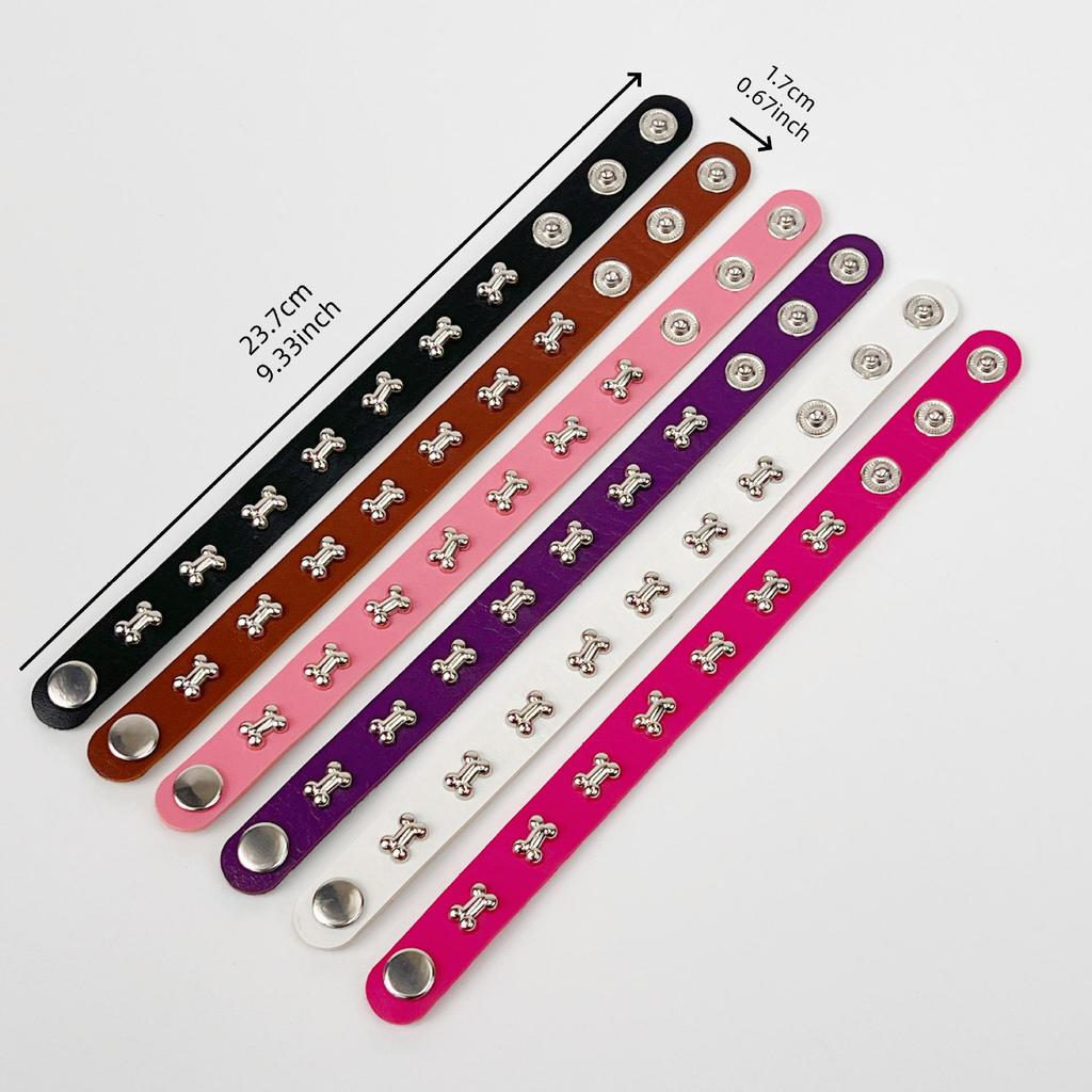 Punk Style American Street Leather Bracelet with Cute Niche Design