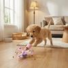 Pet Glowing Vocalizing Rotating Multi  Functional Food  Dispersing Toy