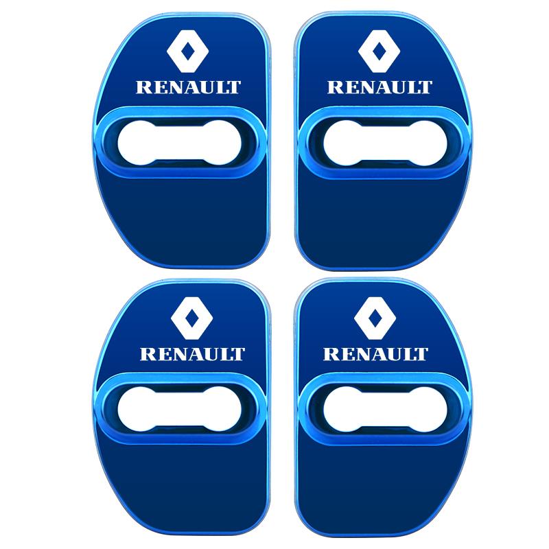 Hub Caps Car Styling Door Lock Cover Emblems Case For Renault koleos duster megane 2 logan clio Kadjar Car Door Protective Decor