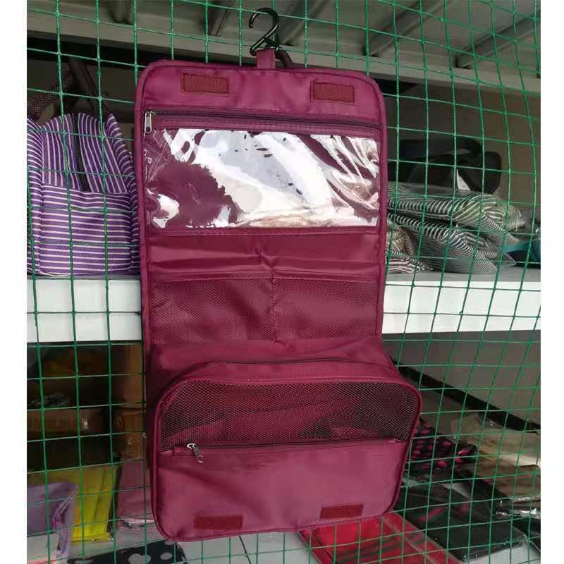 Waterproof Large Capacity Makeup Bag with Hook – Multifunctional Travel Cosmetics Storage