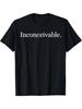 [Weight Design] Inconceivable Graphic Print T-Shirt- Casual Crew Neck