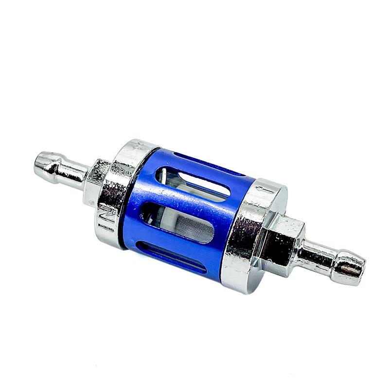 8Mm 0.31" Motorcycle Aluminum Alloy Fuel Filter Washable Visible Body Multi Color Options Fit For Motorcycle Atv Dirt Bike