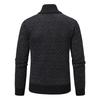 Autumn and Winter Men's Fashionable Plaid Jacket Trendy Stand Collar Slim Long Sleeve Casual Sweater Top
