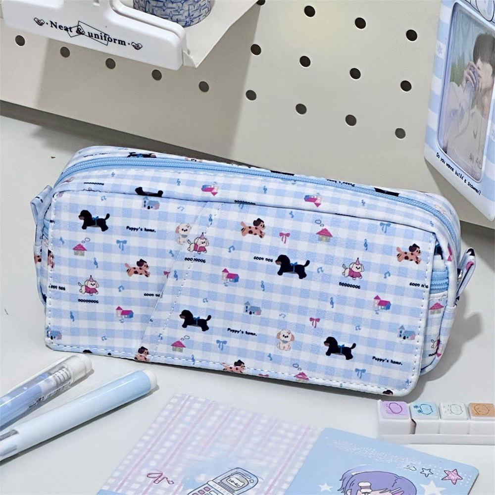 

New Dachshund Pen Bag Large Capacity Multilayer Pencil Case Multifunctional Stationery Storing Bag School Office