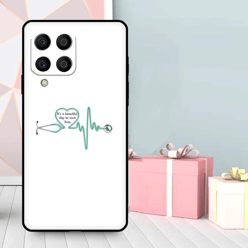 

Милый Чехол-Сердечко со Стетоскопом для Samsung Galaxy M36 M12 M52 M06 M16 M56 M33 M15 M55 M31 M13 M14 M53 M32 M35 M34 M54 Samsung M32 4G
