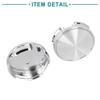 ACROPIX 4pcs Car Tire Wheel Center Hub Cap Cover 4 Lugs 62mm Silver Tone