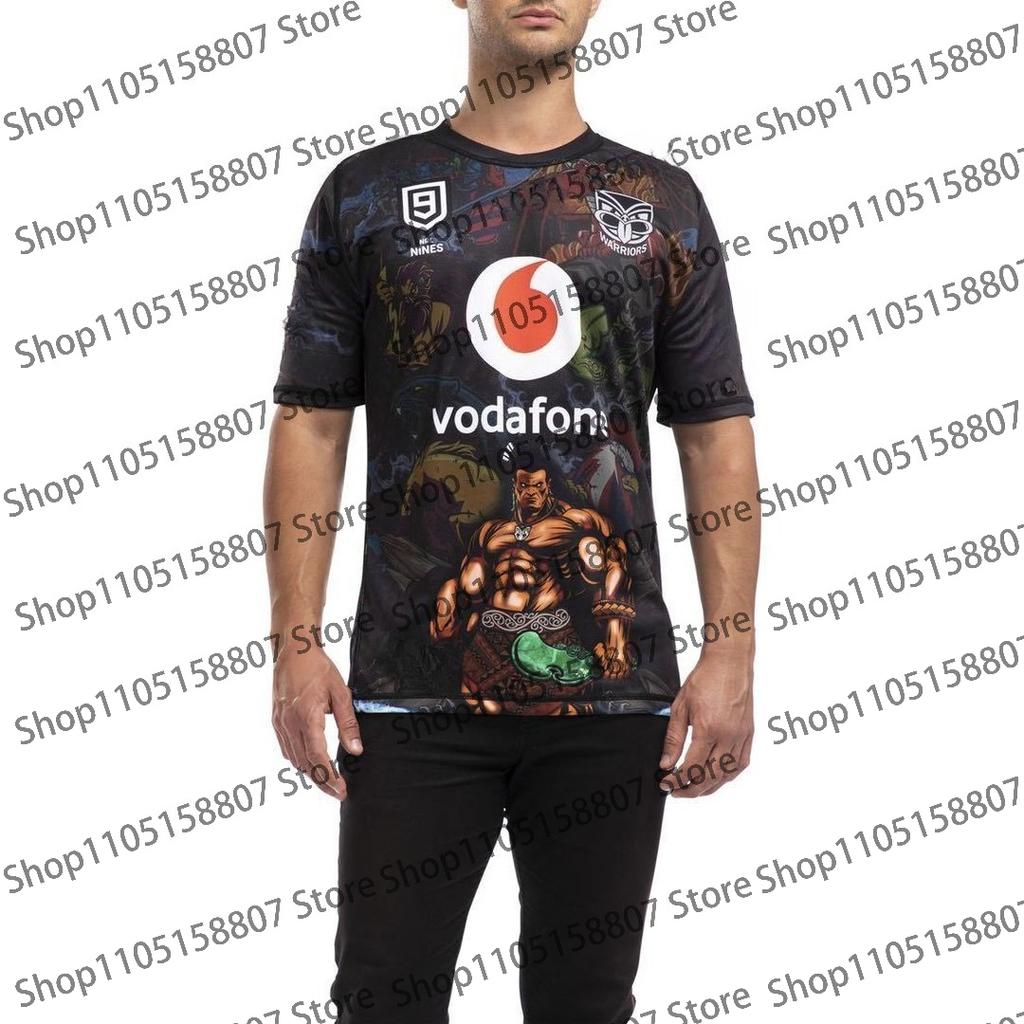 2026 Estate Uomo Nuova Zelanda Warriors Abbigliamento da Allenamento Rugby Maglietta Bambino Uomo e Donna Uguale Top Casual Traspirante