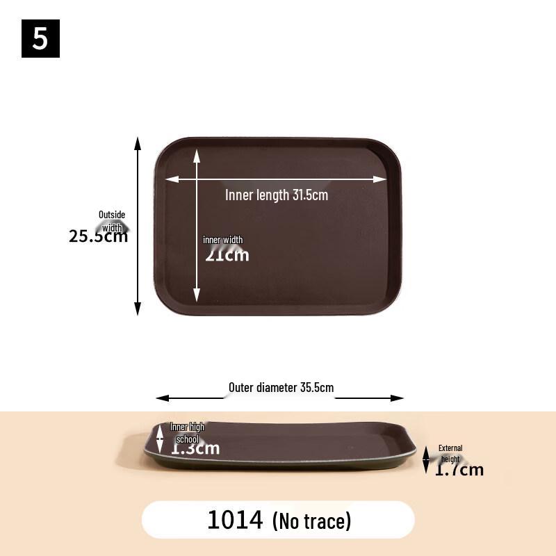 Commercial Rectangular Plastic Serving Tray Set