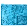 For Creative Numeral Clock UV Epoxy Resin Mold Wall Clocks Crystal Silicone Mould DIY Crafts Jewelry Home Decorations Mo