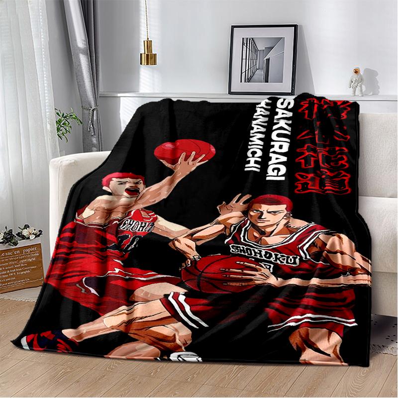 SLAM DUNK 29 Style New Cartoon SHOHOKU Basketball Anime Blanket,Soft Throw Blanket for Home Bedroom Bed Sofa Travel Cover Kids
