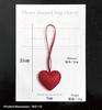 Heart-shaped bag charm keychain with black leather cord. Korean style. Women's bag decoration. Cute and stylish leather chain. A great gift for women.