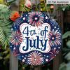 2D Flat Aluminum Wall Hanging with A US 250th Anniversary Theme, Available In Various Sizes. Independence Day. Suitable for Family Gatherings, Living