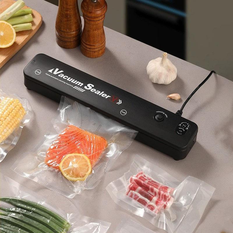 Household Vacuum Packaging Machine Automatic Food Vacuum Sealer Mini Portable Plastic Sealer for Kitchen Freshness Preservation