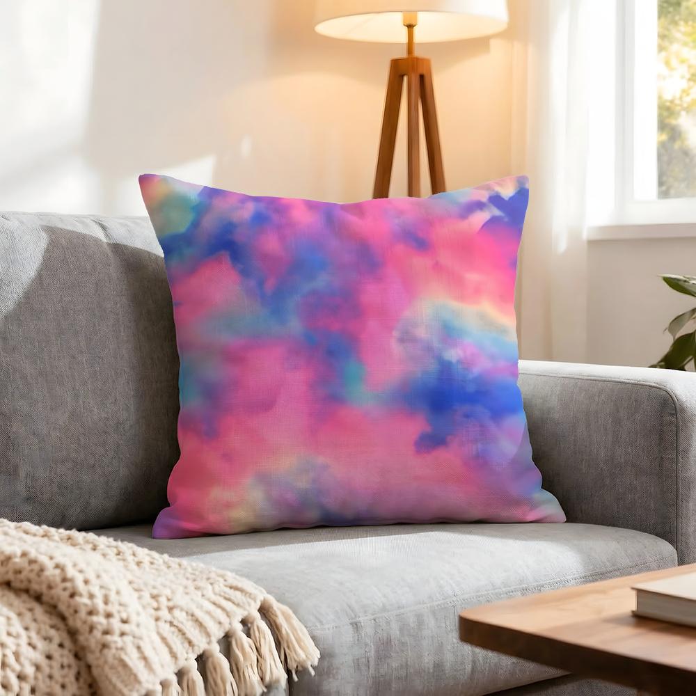 Pattern Tie Dye Pattern Cushion Cover 1Pcs Decorative Covers Soft Cushion Case For Sofa Couch Decor 40X40 45X45 Pillowcases