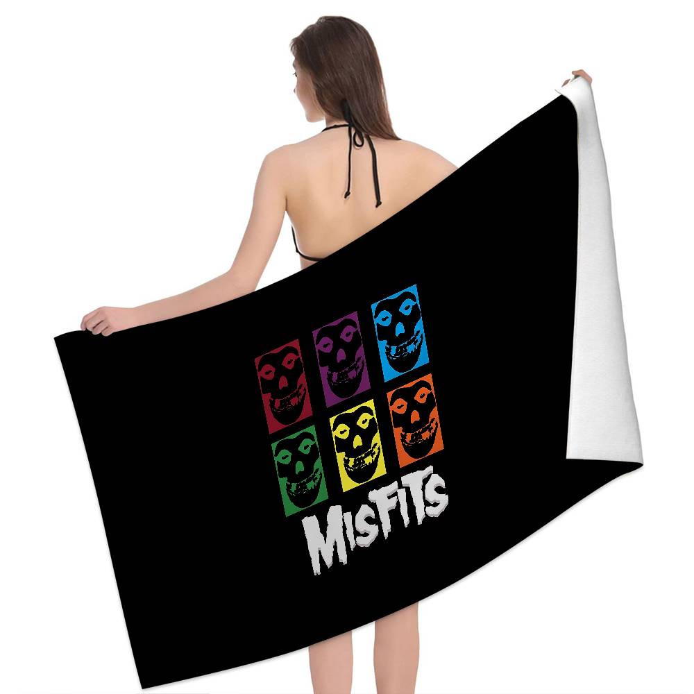 Asciugamano da Spiaggia in Microfibra Fantasia M-Misfits Assorbente Asciugatura Rapida Morbido Asciugamano per Yoga Nuoto Resort Alpinismo