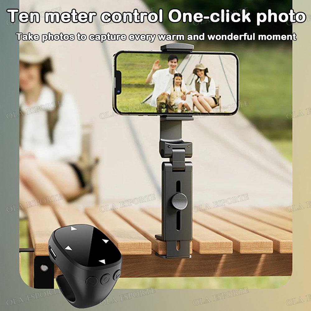 New Fingertip Remote Scrolling Ring Wireless Remote Control Camera Shutter Selfie Video Bluetooth 5.0 With Phone Stand smartring