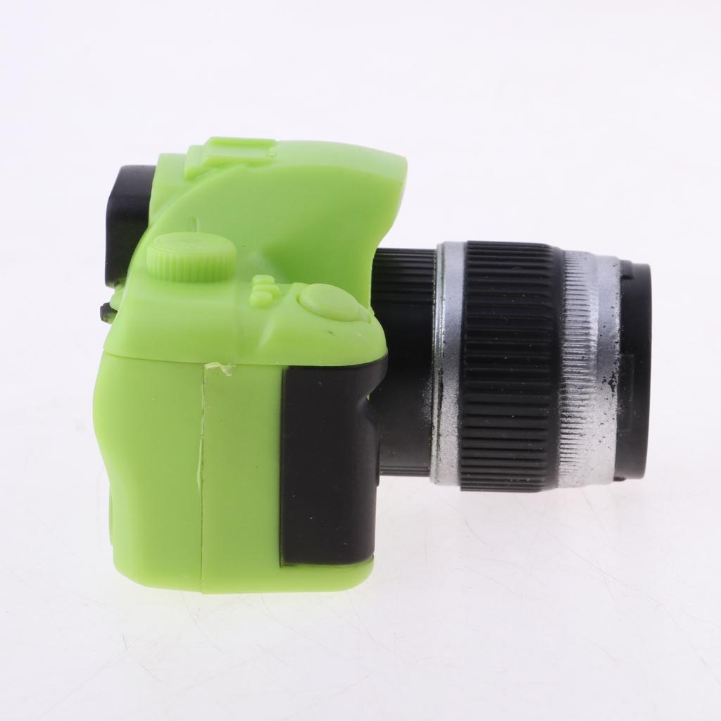 Dollhouse Miniature Green SLR Camera Model for 1/3 1/4 1/6 Scale Doll Decor