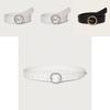 Elegant Pu Waist Belt For Ladies With Alloy Round Closure For Daily Use
